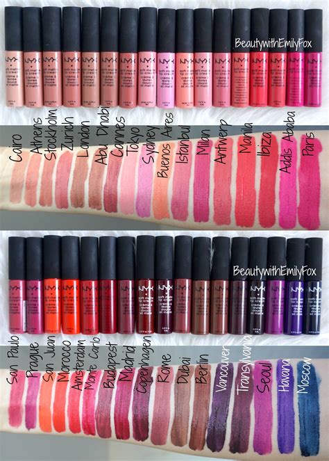 nyx matte lip cream shades|shades of nyx matte lipstick.